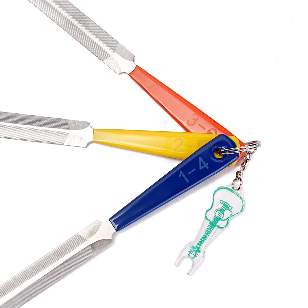 3 шт./лот стальная гитара лад гайка пилка для ключей с подвесным гвоздиком гитары