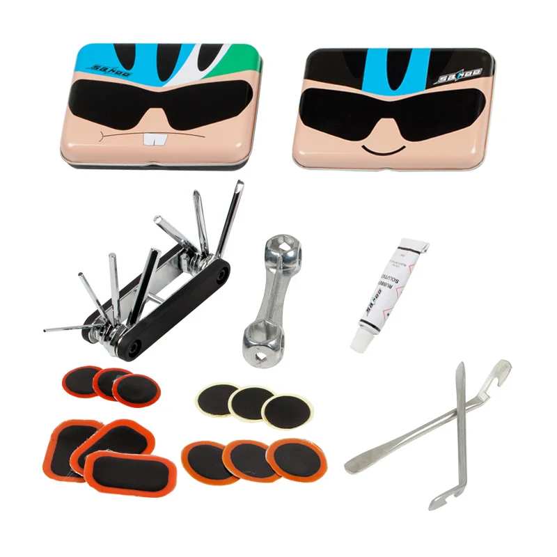 SAHOO велосипед инструменты MTB дорожный для ремонта 7 в 1 складной инструмент