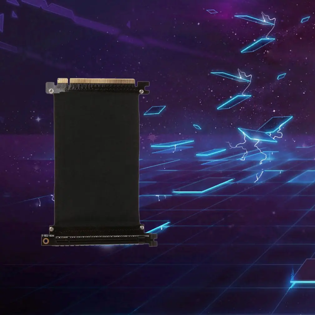 PCI Express PCIe3.0 16x гибкий кабель, адаптер для адаптера, высокоскоростная Вертикальная карта, 15 см, 90 градусов