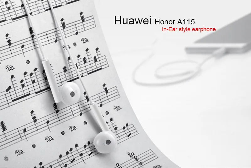 huawei AM115 металлические наушники с микрофоном и регулировкой громкости Управление для смартфонов на базе Android для huawei P7 P8 P9 Honor 5X 6X Коврики 7 8 9