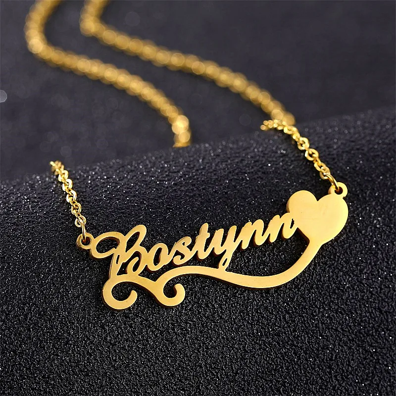 Регулируемое ожерелье с именем женское Индивидуальные ювелирные изделия