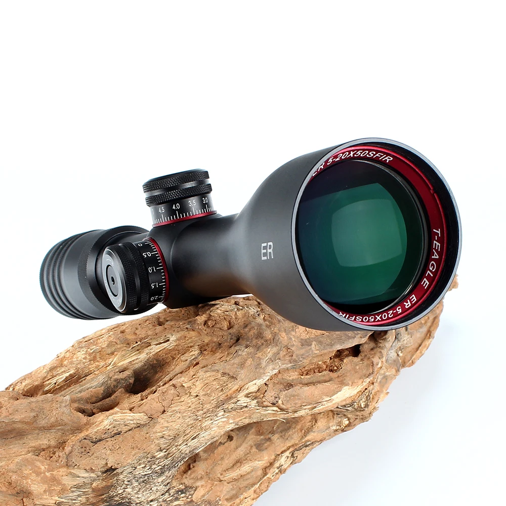 T-Eagle ER 5-20X50 SFIR охотничий прицел боковой Parallax стекло гравированное сетка башенки замок сброс Встроенный уровень бубб прицел