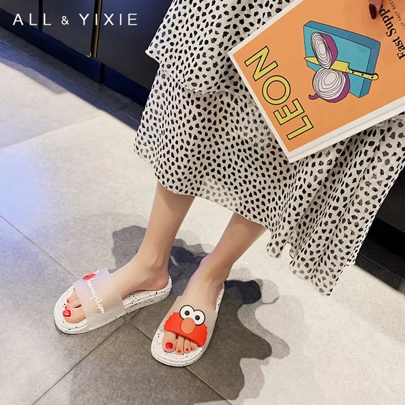 Женские шлепанцы с героями мультфильмов ALL YIXIE повседневные пляжные на лето
