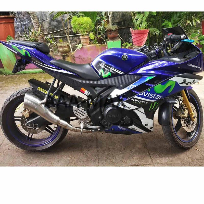 Выхлопная труба без шнуровки для Yamaha YZF-R15 V2 V3 18 19 лет, выхлопная труба для мотоцикла
