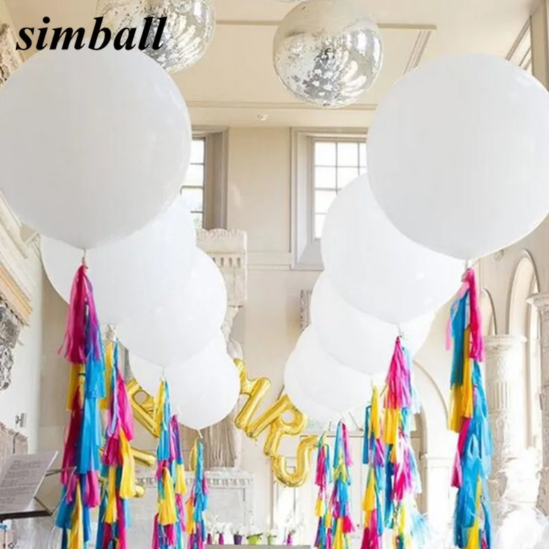 

Оптовая продажа 20 шт./лот Свадебные украшения 36 "90 см супер большой латексных воздушных шаров с гелием надувной воздушный шар для дня рожден...