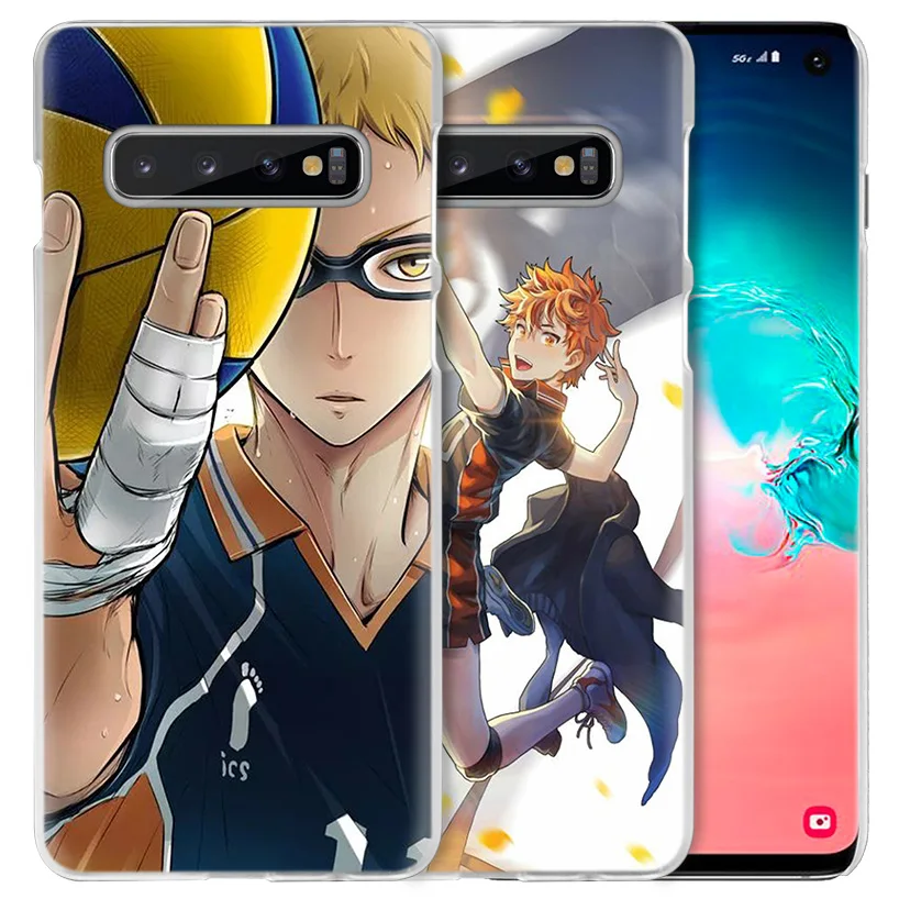 Haikyuu Hinata чехол для Samsung Galaxy S10 S20 Ultra 5G S10e S9 S8 Plus S21 Note 20 10 9 Жесткий ПК аниме телефона
