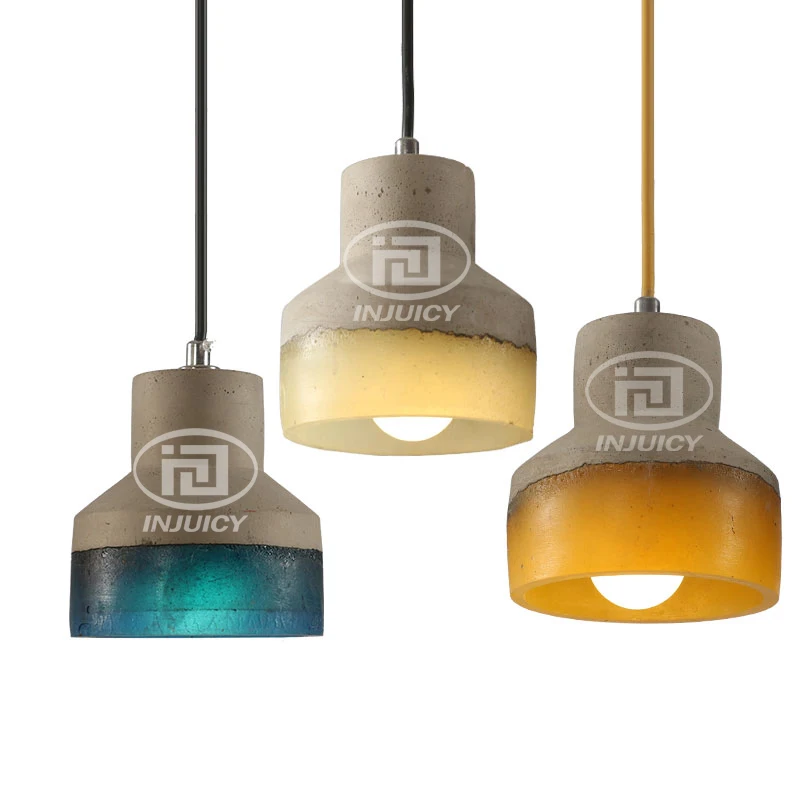 Лофт Промышленный Эдисон цемент подвесной светильник LED Ресторан Кафе спальня