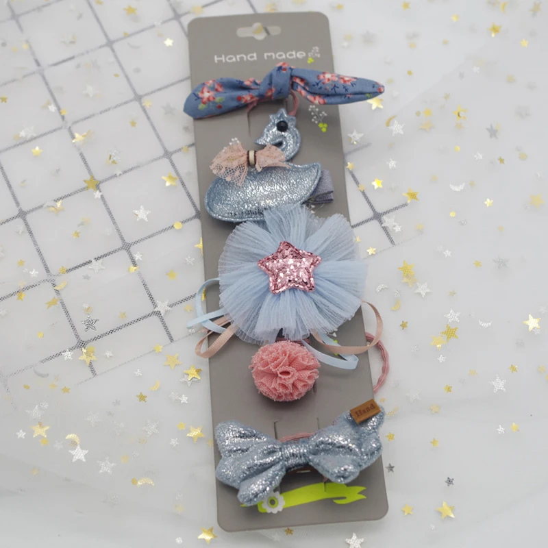 5 шт./компл. новый милый детский головной убор кружевные шпильки для принцессы