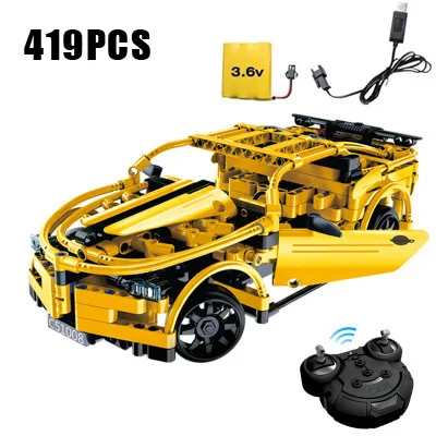 C51008 Buliding Блок RC Car Technic 1586 шт. CADA F1 и Bugatti Супер гоночный автомобиль функция электрической мощности для сбора - Цвет: C51008