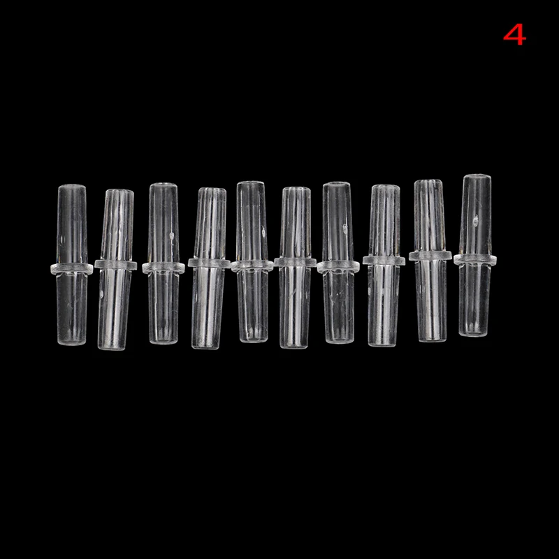 

10pcs/lot Clear Plastic Elbow Tube Connector Valve Transparant 4mm Airline Air Tubing Aquarium Accessories