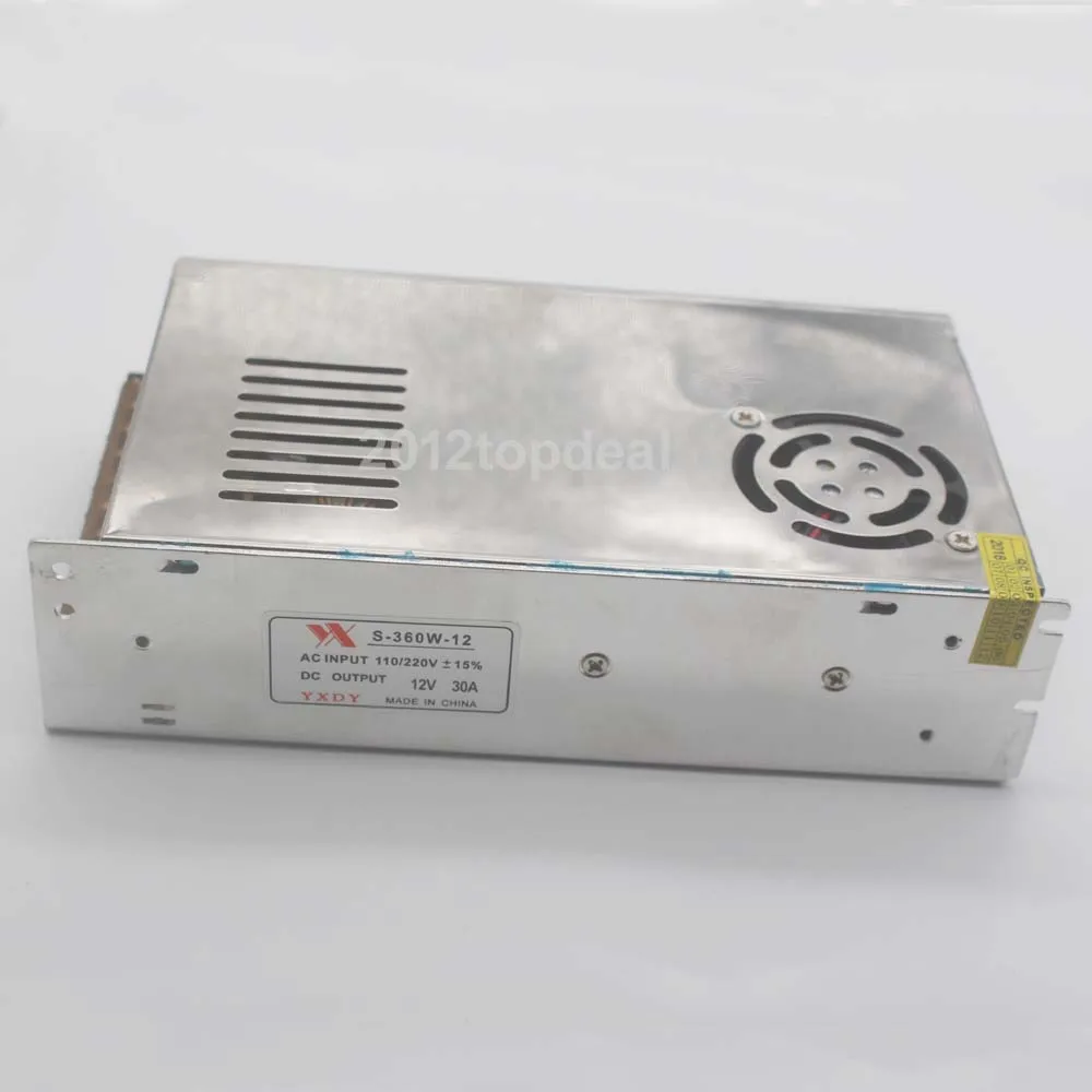 AC 110/220 в к DC 12 В 30A 360 Вт источник питания светодиодный трансформатор адаптер 220