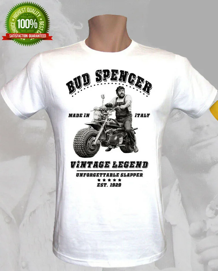 

T-Shirt Bud Spencer Vintage Legend Terence Hill Film Tribute Uomo Donna Bambino New 2019 Fashion Men'S Short Sleeve Casual Tee