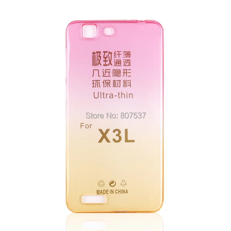 Мода Градиент Цвета Радуги Ясно ТПУ Прозрачный Чехол Для BBK VIVO X3 Тонкий Мягкий