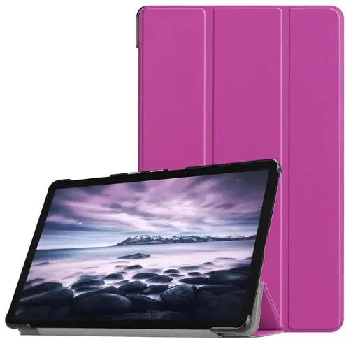pro12.9-purple Умный Магнитный чехол для нового iPad Pro, 11 дюймов,, ультратонкий противоударный чехол из искусственной кожи с тройной подставкой для iPad Pro 12,9 - Цвет: pro12.9-purple