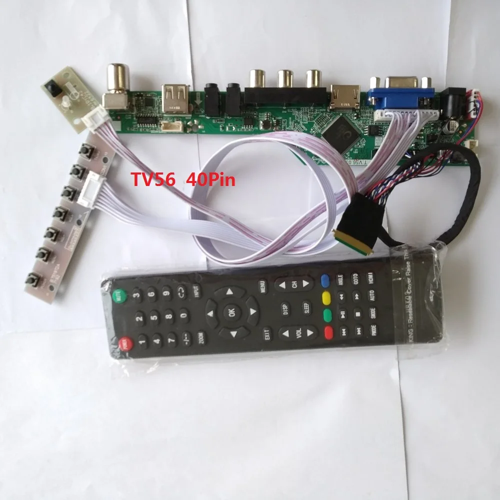 Комплект для LP173WD1(TL)(G1) ТВ AV пульт дистанционного VGA 1600X900 lcd светодиодный 17," HDMI USB 40pin LVDS экран панель контроллера плата драйвер