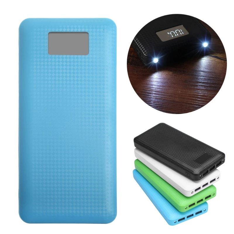 3 USB PowerBank Box 7*18650 (без батареи) DIY зарядное устройство с ЖК дисплеем 5 в корпус Powerbank