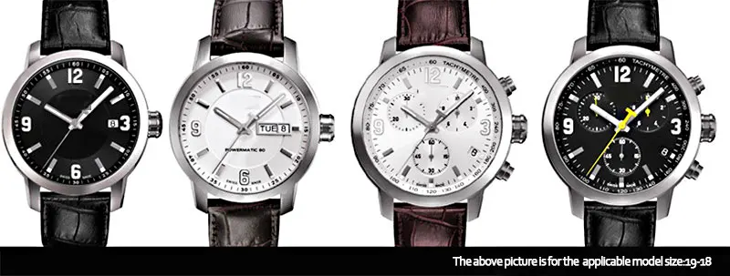 ISUNZUN мужской/женский ремешок для часов Tissot T055 ремешок для часов PRC200 T055410A/417/430 мужские часы из натуральной кожи ремешок для часов 19 23 мм
