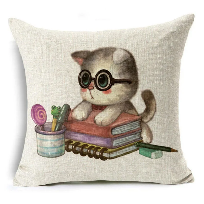 Симпатичные чашки котенок постельное белье с мультяшным рисунком детские линии