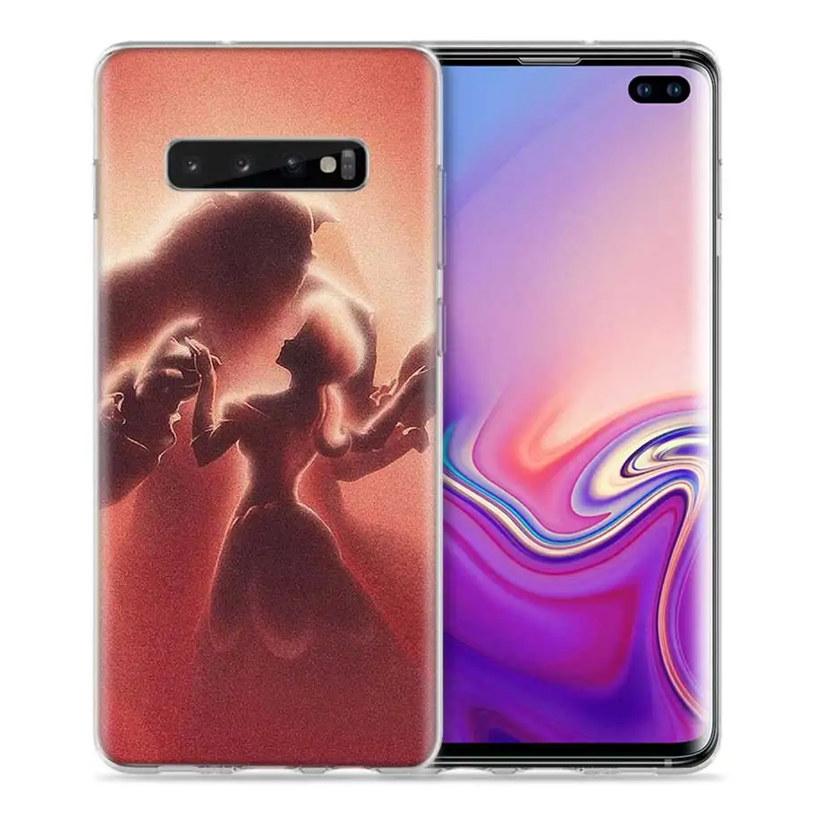 Красавица и чудовище чехол для Samsung Galaxy S8 S9 S10 5G S10e S7 Note 8, 9, 10, J4 J6 плюс J5 J8 J3 силиконовые Роскошные Чехлы для телефона