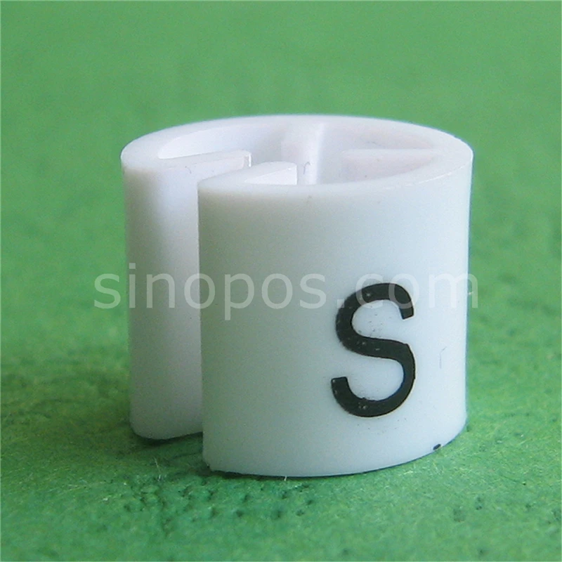 Белые маркеры для вешалки черные одежды и штанов с принтом стандартного размера s