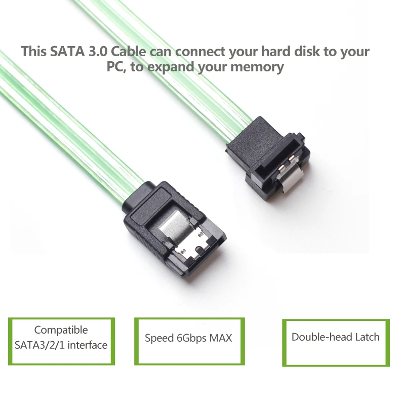 50 см SATA 3 0 III SATA3 7pin кабели для передачи данных 6 ГБ/сек. SSD прямоугольный кабель