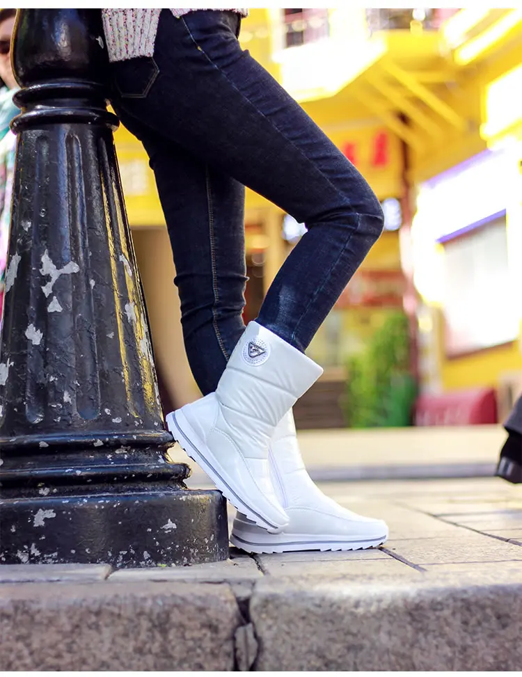 Женские ботинки Водонепроницаемая зимняя обувь женские зимние теплые до