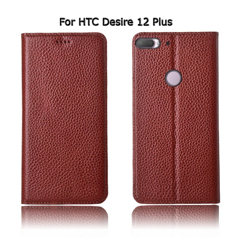 Чехол из натуральной кожи с откидной подставкой личи для htc Desire 10 12 EVO Pro Plus, чехол для мобильного телефона