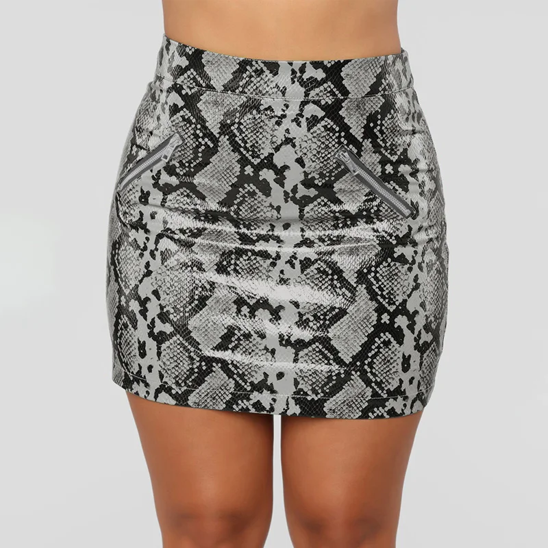 Клубное платье с принтом змеи обтягивающая одежда в стиле карандаш юбка