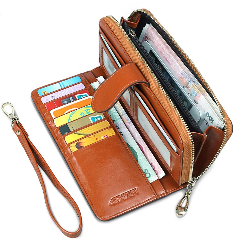 Королевский Стиль Кошелек для Женщин Из Натуральной Кожи Женщины Кошельки