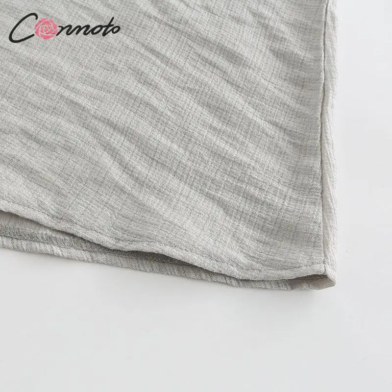 Conmoto Модный короткий летний комбинезон, повседневный свободный комбинезон с длинными рукавами, уличная одежда, нарядный тонкий ромпер, лето