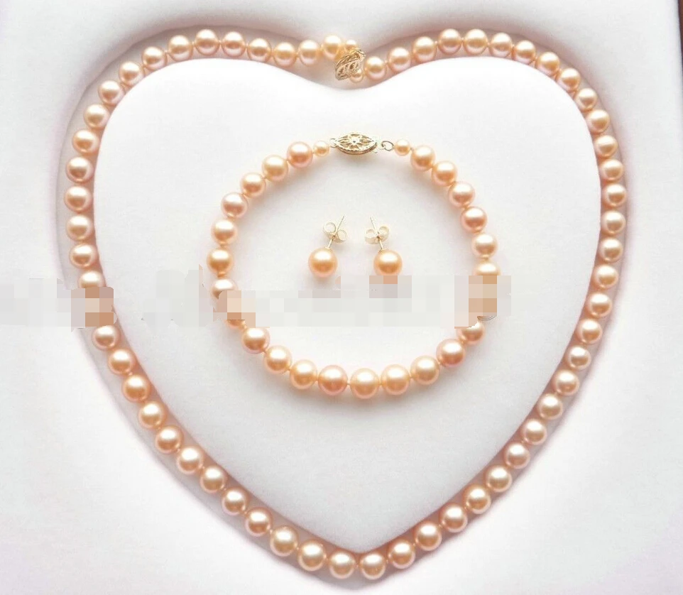 Набор жемчужных украшений Akoya класса ожерелье браслет серьги|necklaces bracelets
