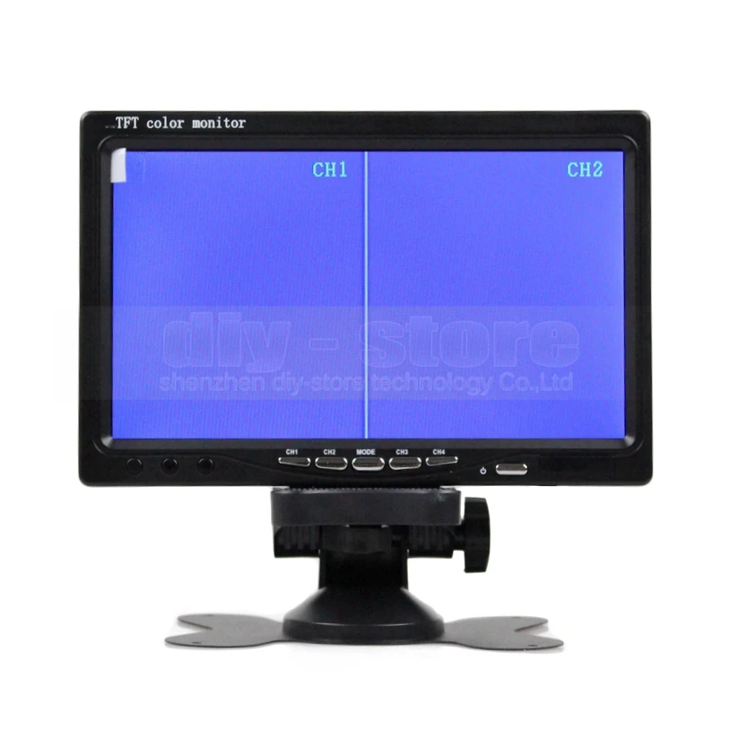 DIYKIT проводной 7 дюймов 4 Сплит QUAD монитор заднего вида Автомобильный + ИК Ночное