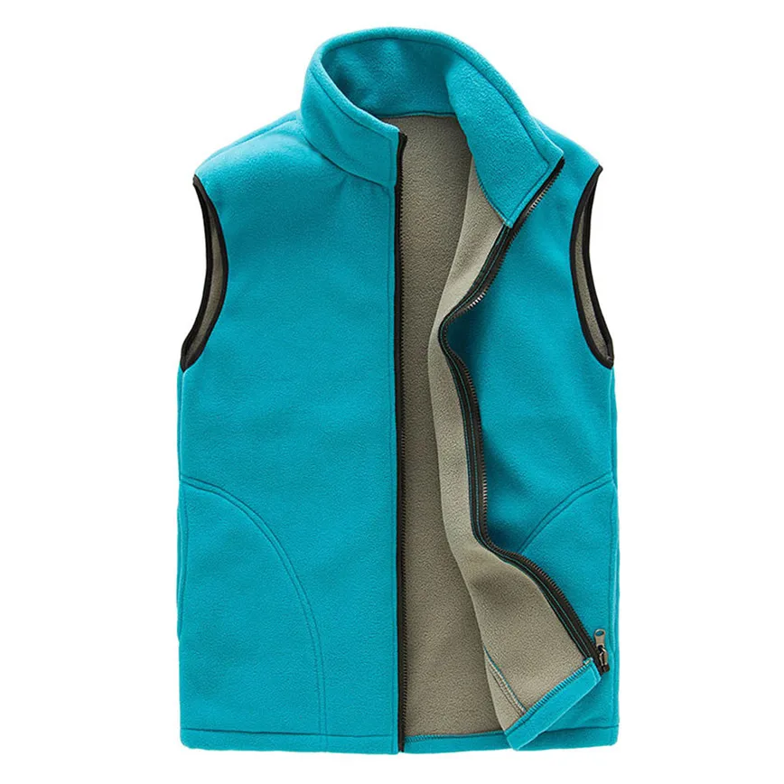 

Ostrich Vest Women Autumn Winter Warm Solid Casual Fleece Tops Sleeveless Zipper Vests For Ladies Loose Waistcoat Women Vest 3XL