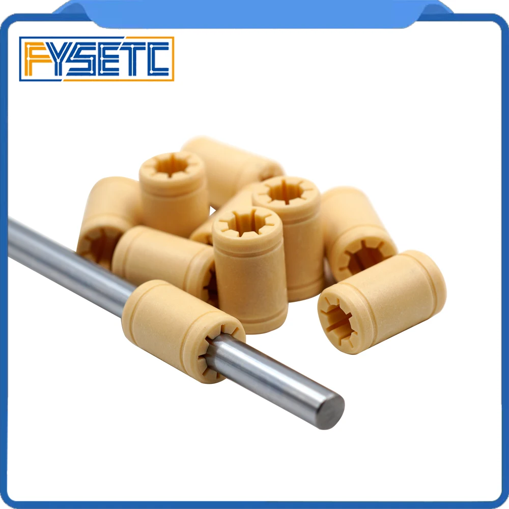 Подшипник LM8UU из твердого полимера 10 шт. вал 8 мм VS RJMP 01 08 R подшипник пластика ID для