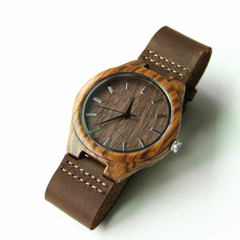 2019 деревянные часы ручной работы Кварцевые с японским механизмом в модной