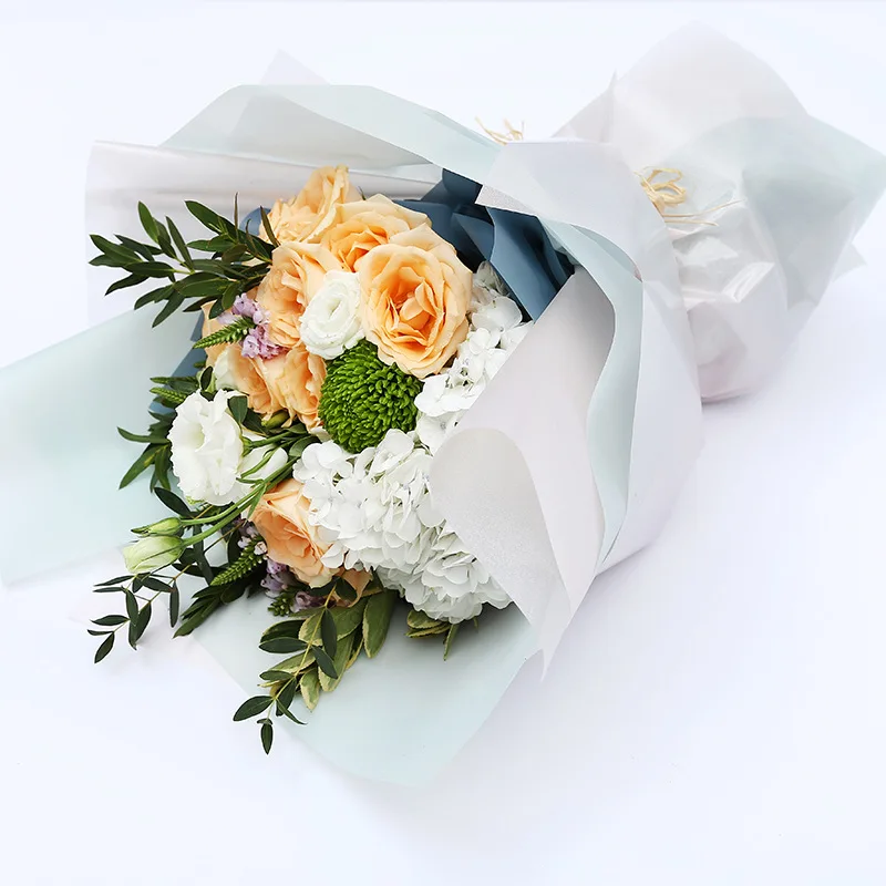 Модная водонепроницаемая упаковочная бумага подарочная упаковка однотонный