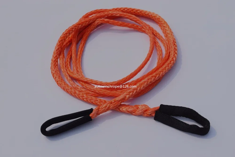 

Orange 1/4"*10ft ATV Winch Line with Loops, Synthetic Winch Cable, Winch Rope Extension,Off Road Rope