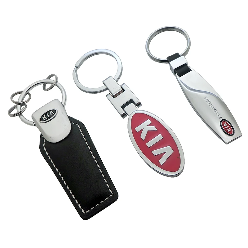 

3D Metal Car Key Ring Keychain Key Holder Logo Auto Car Accessories For Kia Ceed Rio K2 K3 K5 K9 Sorento Sportage Car Styling