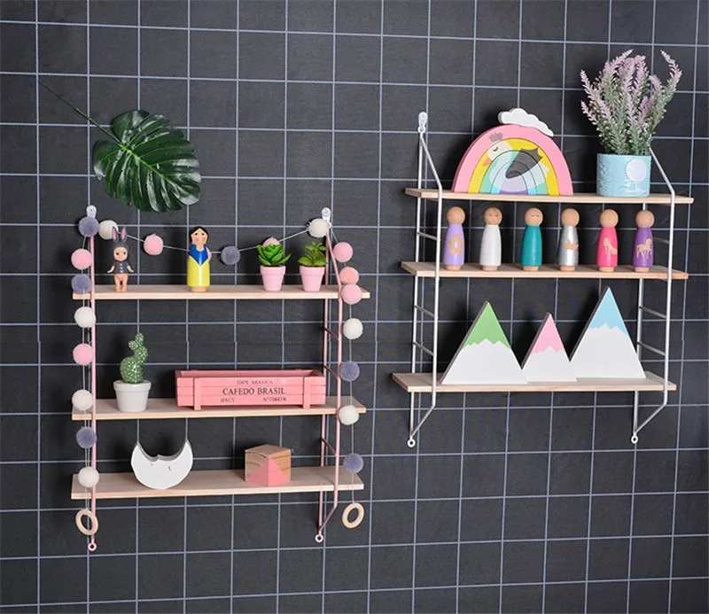 3 шт. настенные деревянные полки в скандинавском стиле | Дом и сад