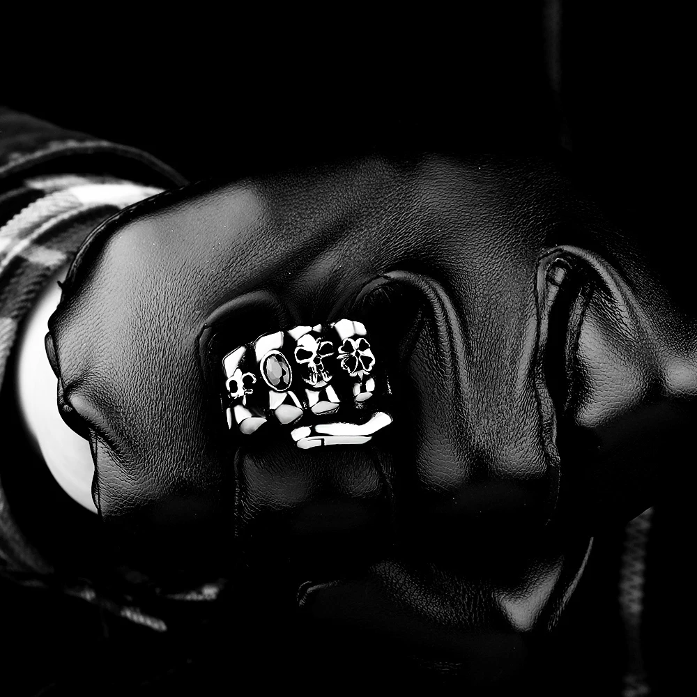 Кольцо мужское из нержавеющей стали в готическом стиле изящное модное кольцо с