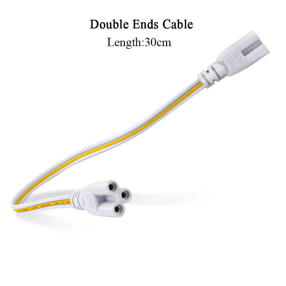 30cm Connect Cable Супер яркий светодиодный T8 ламповый Свет 110V 220V 60cm 1000LM высокой мощности СИД ламповая лампа интегрированная 1FT 10W 48 светодиодов для внутреннего освещения - Испускаемый цвет: 30cm Connect Cable