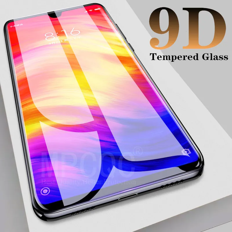 9D Стекло для Xiaomi mi 9 CC9 8 Lite CC 9T Экран протектор Red 7A 7 6 6A закаленное x 3 x3 A2 6X|Защитные