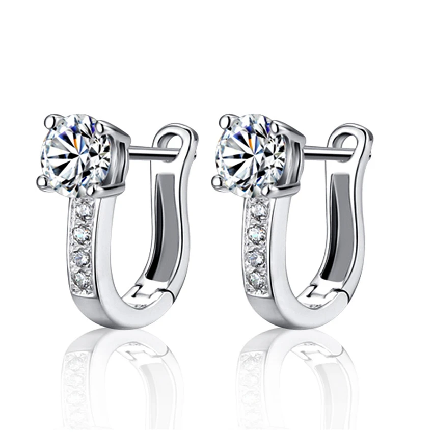 

NEHZY S925 Stamp silver Luxury star earrings sparkling zircon popular jewelry female high-end big fashion earrings princess