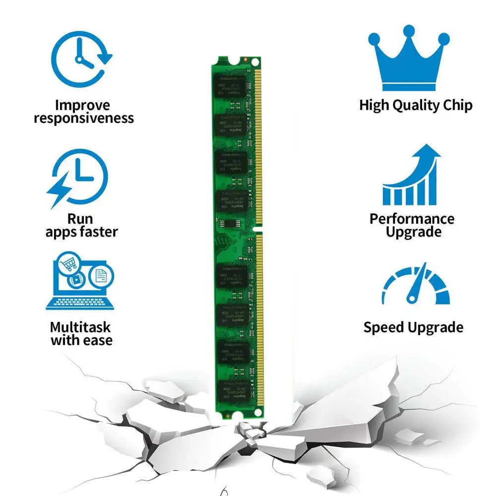 DDR2 PC2-6400 800 МГц DDR2 4 ГБ 2 ГБ 8 ГБ ОЗУ Настольный DDR2-800 Udimm 1,8 в CL5 240-Pin небуферизированные модули памяти для настольных ПК без ECC
