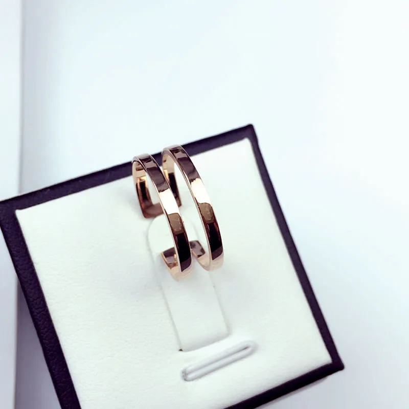 Классический набор колец YUN RUO 2020 цвета розового золота для женщин и девушек