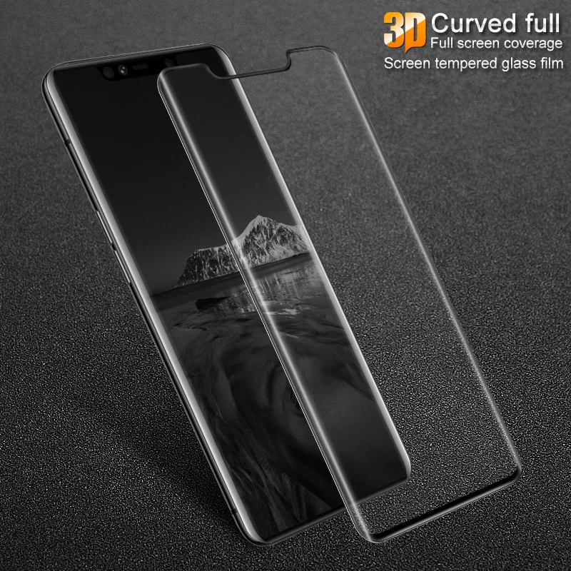 3D изогнутое закаленное стекло для huawei mate 20 Pro взрывозащищенное полное покрытие 9H защитная пленка протектор экрана для mate 20