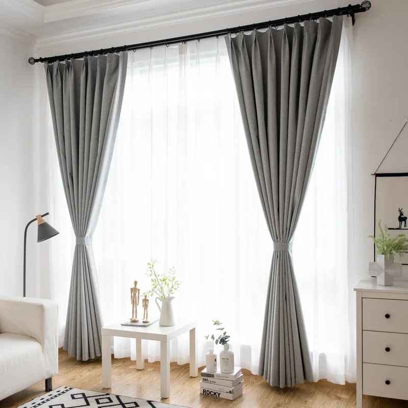 Занавес s сплошной цвет cortinas полный затемненный занавес современный cortinas Para sala de estar для украшения дома гостиной
