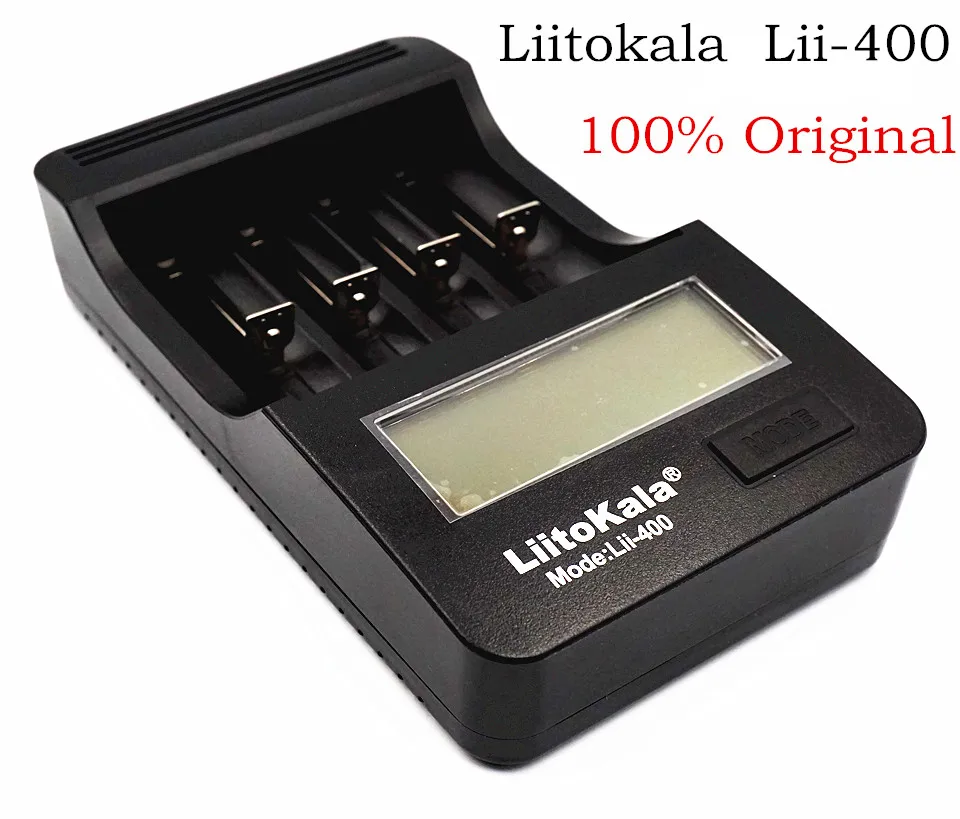 Зарядное устройство Liitokala lii 400 со светодиодным дисплеем для аккумуляторов 1 2 В/3