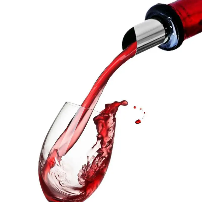 Кухонный барный винный Pourer Stop Drop носик подачи вина Виски серебряные фольги