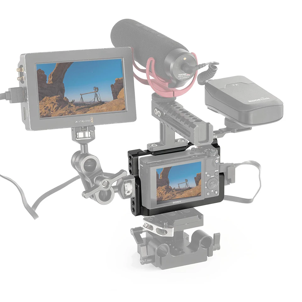Клетка SmallRig для Sony RX100 VI новейшая модель набор с деревянной ручкой ручка